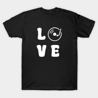 Love Vinyl White T-Shirt